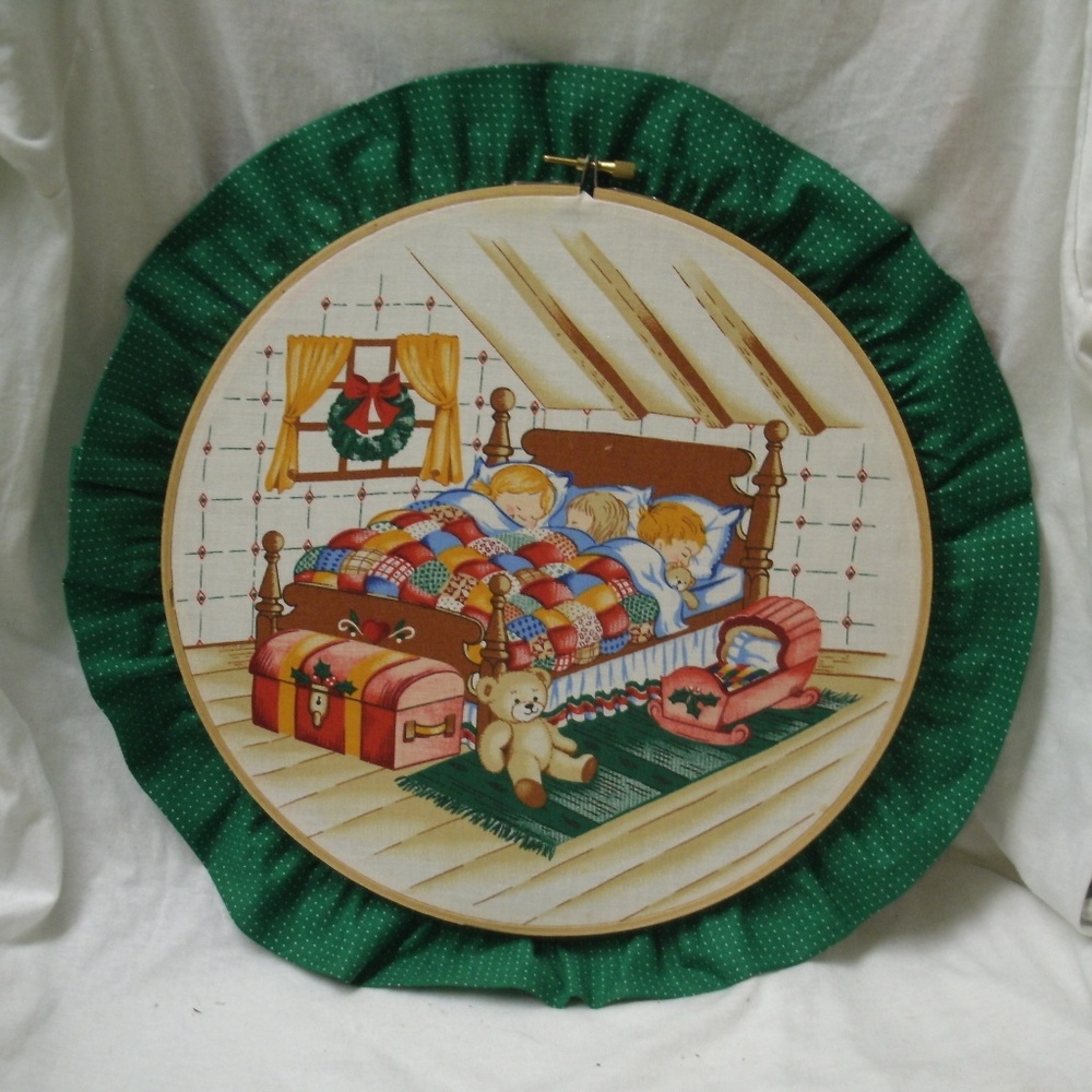 Handmade Embroidery Hoop Holiday Decoration